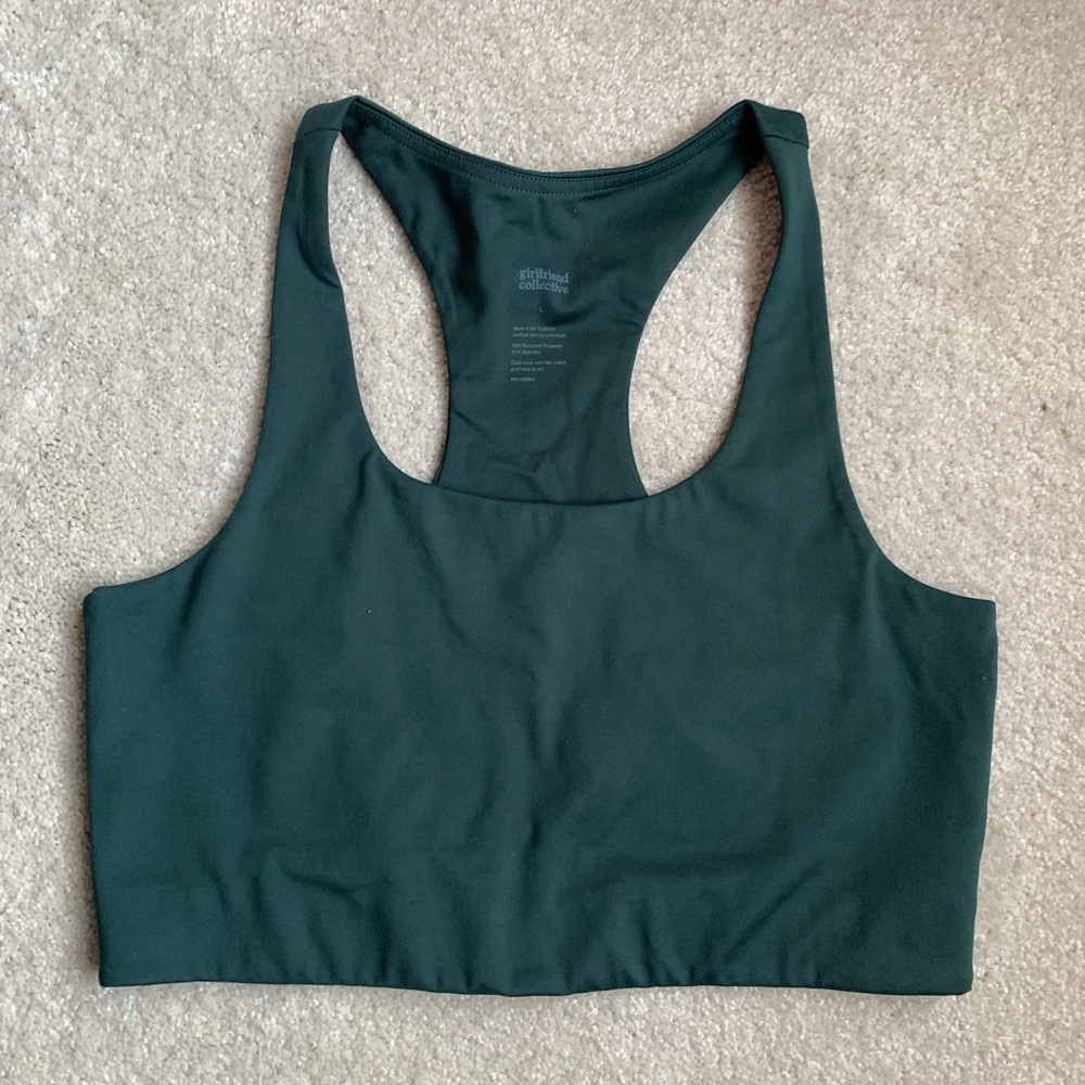 girlfriend collective Paloma Moss Sports Bra L